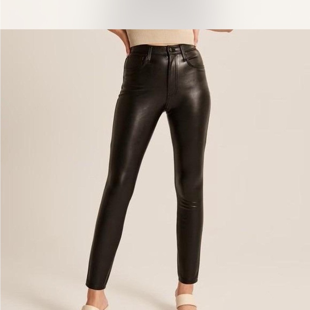 Abercrobmie & Fitch Vegan Leather Skinny Pants